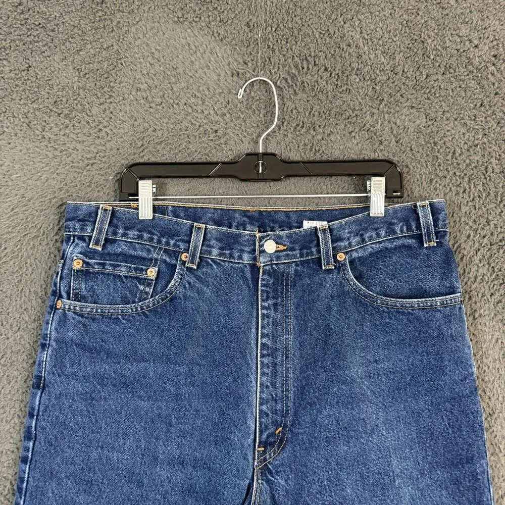 Vtg Levis 517 Bootcut Jeans Mens 38x36 (Fits 36x30) Blue Denim Made in USA